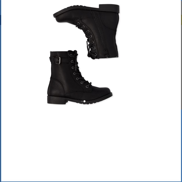 The Children's Place Other - TCP Girls INSIDE ZIPPER lace-up combat boo…
